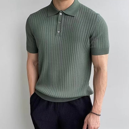 GIMCHEON Strickpolohemd
