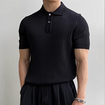 GIMCHEON Strickpolohemd