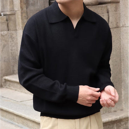 BUSAN V-Ausschnitt Poloshirt