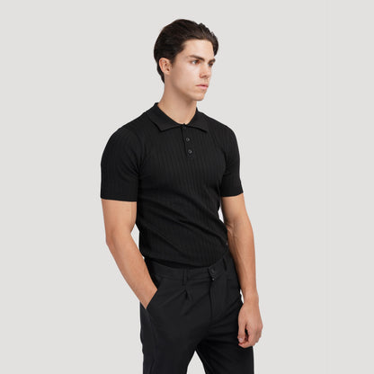 GIMCHEON Strickpolohemd