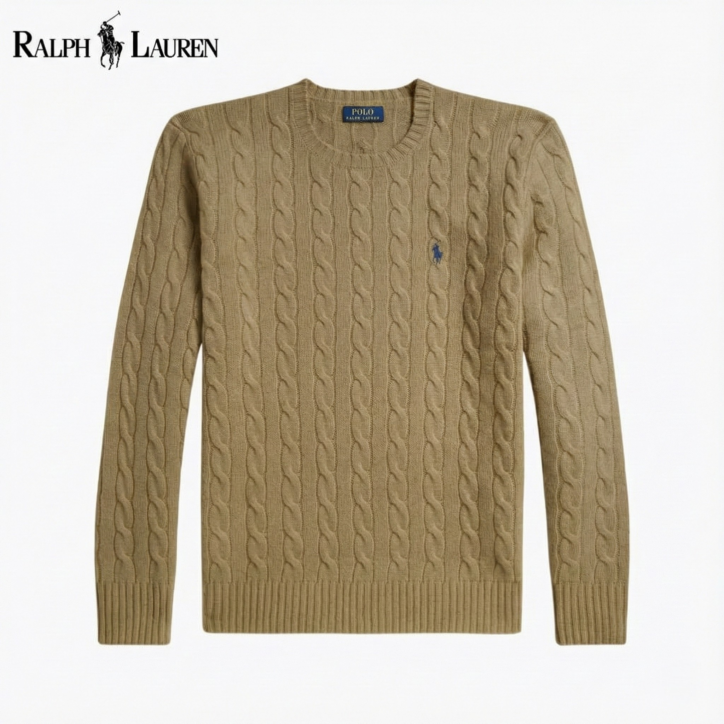 RL Harbour Zopfmuster-Merino-Pullover