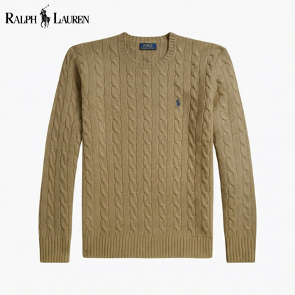 RL Harbour Zopfmuster-Merino-Pullover
