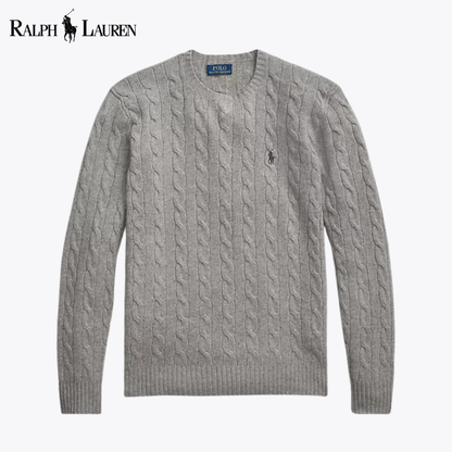 RL Harbour Zopfmuster-Merino-Pullover