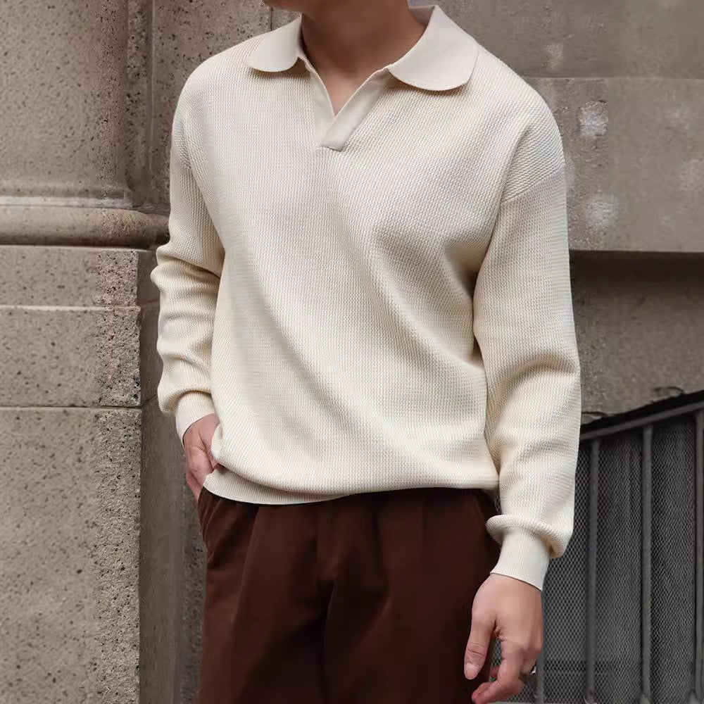 BUSAN V-Ausschnitt Poloshirt