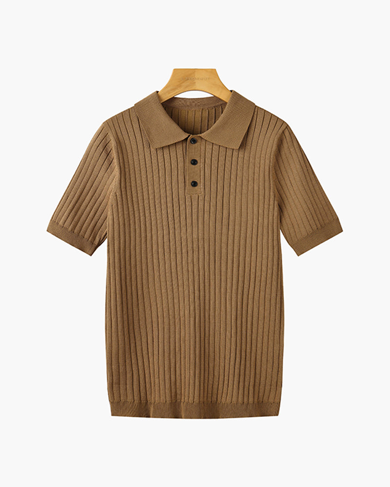 GIMCHEON Strickpolohemd