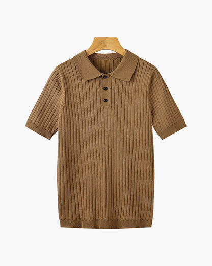 GIMCHEON Strickpolohemd