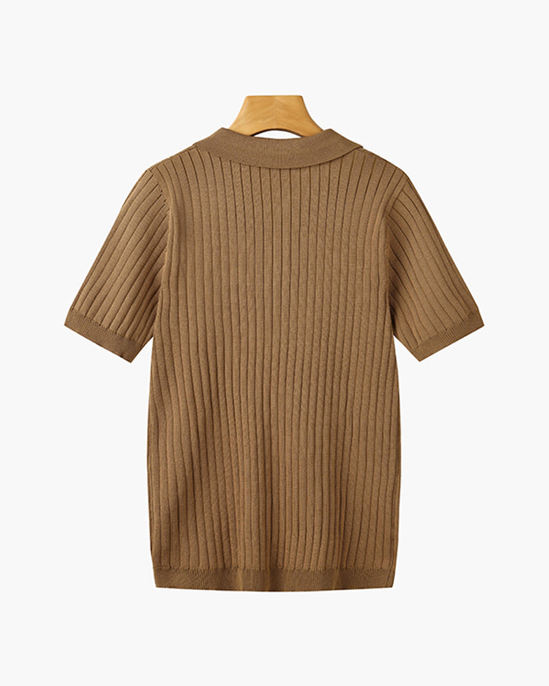 GIMCHEON Strickpolohemd