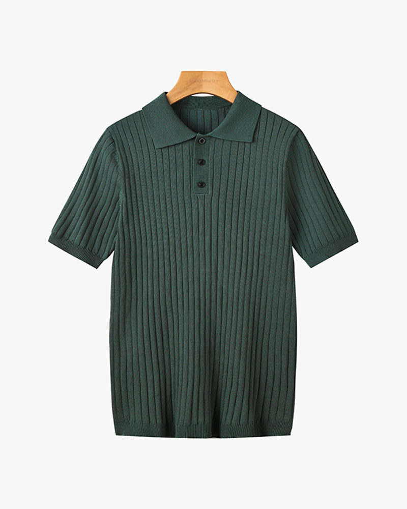 GIMCHEON Strickpolohemd