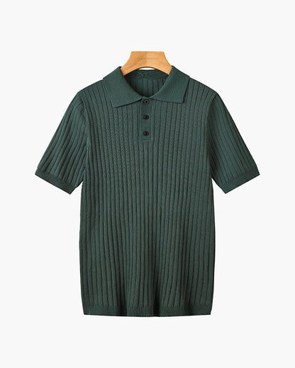 GIMCHEON Strickpolohemd