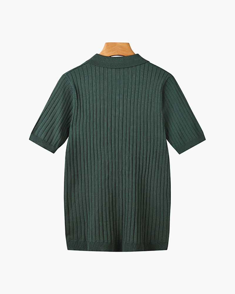 GIMCHEON Strickpolohemd
