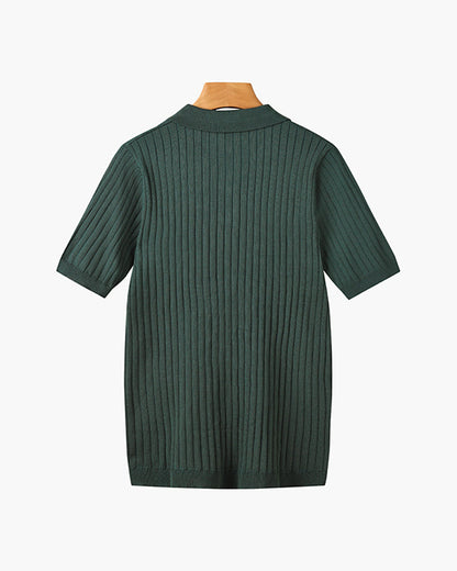 GIMCHEON Strickpolohemd