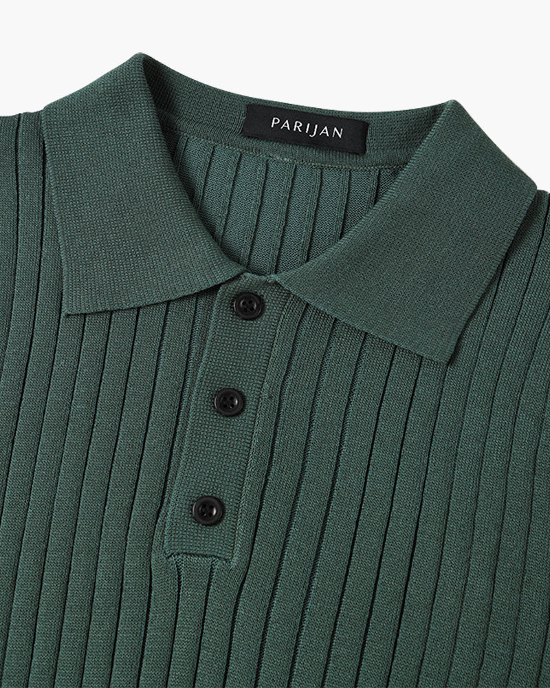 GIMCHEON Strickpolohemd