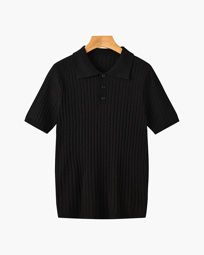 GIMCHEON Strickpolohemd