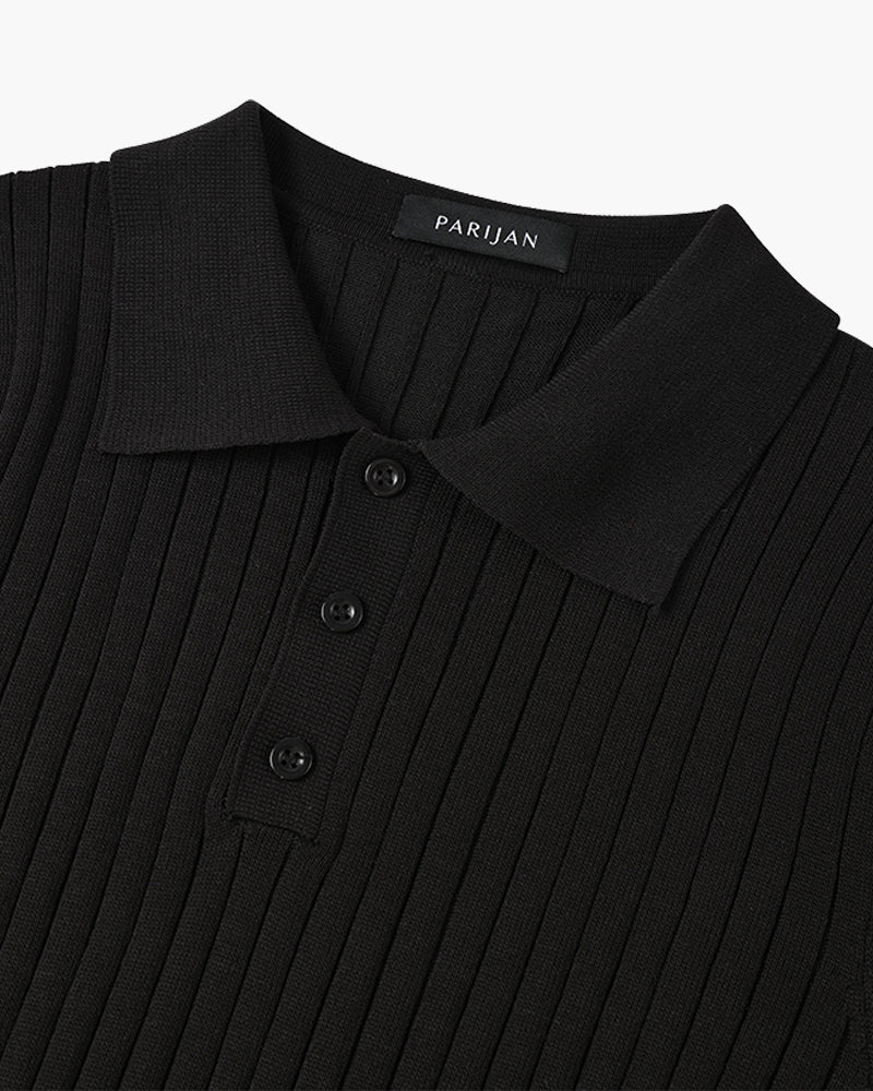 GIMCHEON Strickpolohemd