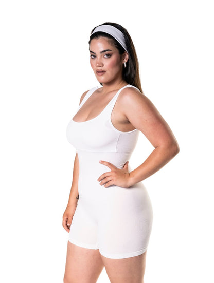 Square Neck Shapewear Jumpsuit - HeyShape