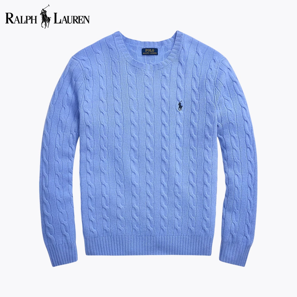 RL Harbour Zopfmuster-Merino-Pullover