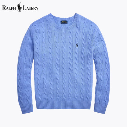 RL Harbour Zopfmuster-Merino-Pullover