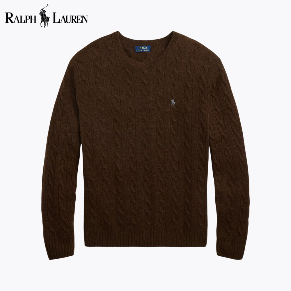 RL Harbour Zopfmuster-Merino-Pullover