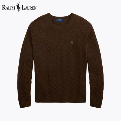 RL Harbour Zopfmuster-Merino-Pullover