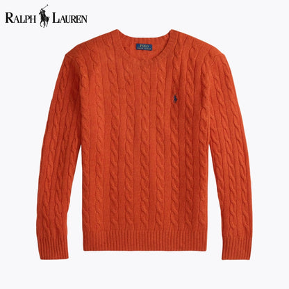 RL Harbour Zopfmuster-Merino-Pullover